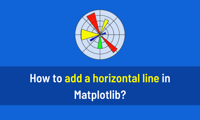 How to add a horizontal line in Matplotlib