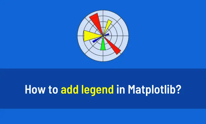 How to add legend in Matplotlib