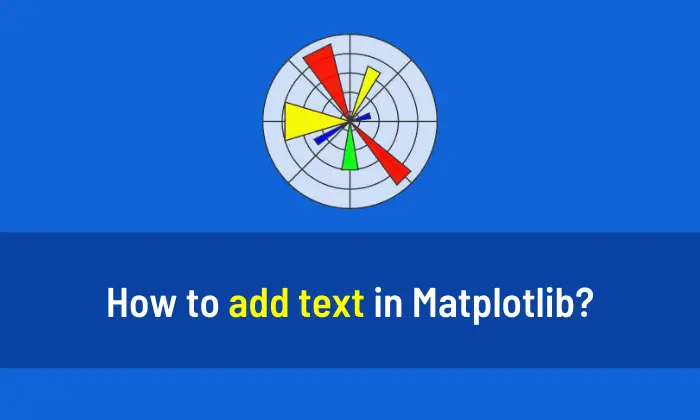 How to add text in Matplotlib