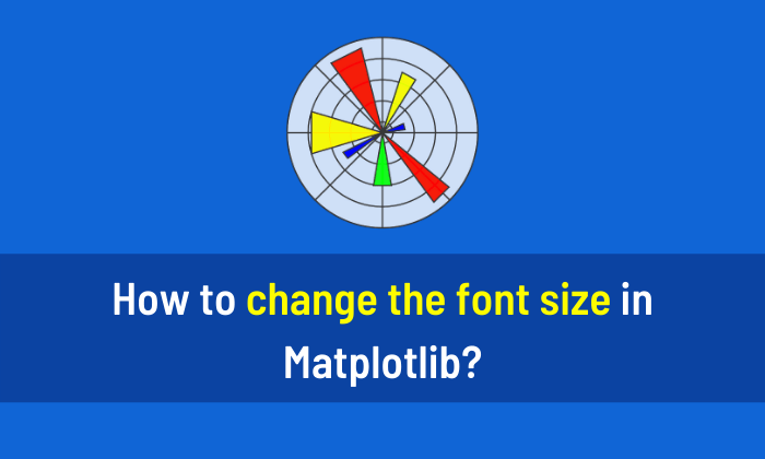 how to change the font size in matplotlib