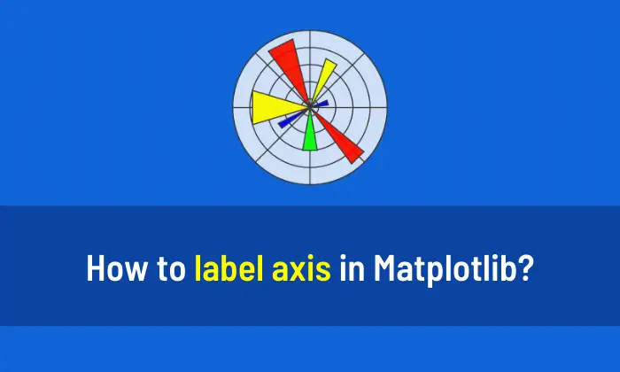 How to label axis in Matplotlib