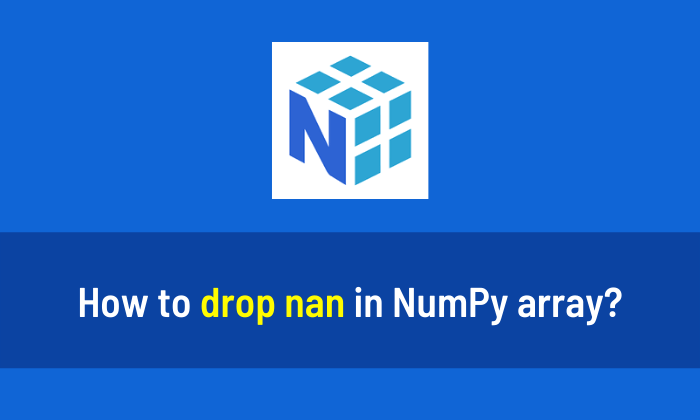 How to drop nan in NumPy array