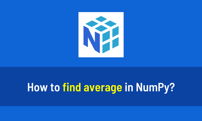 How to average in NumPy