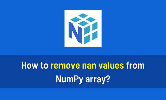 How to remove nan values from NumPy array