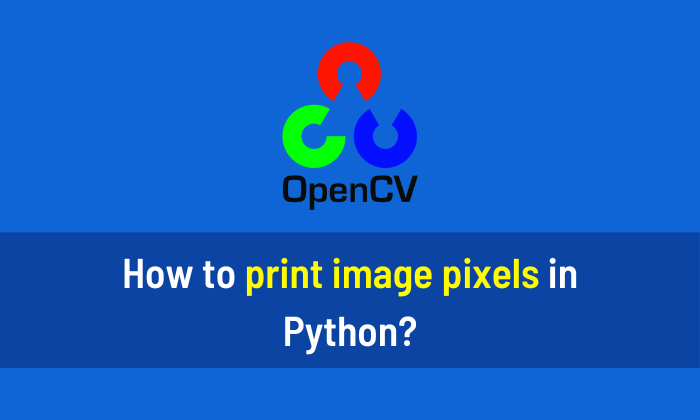 How to print image pixels in Python