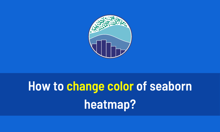 How to change color of seaborn heatmap
