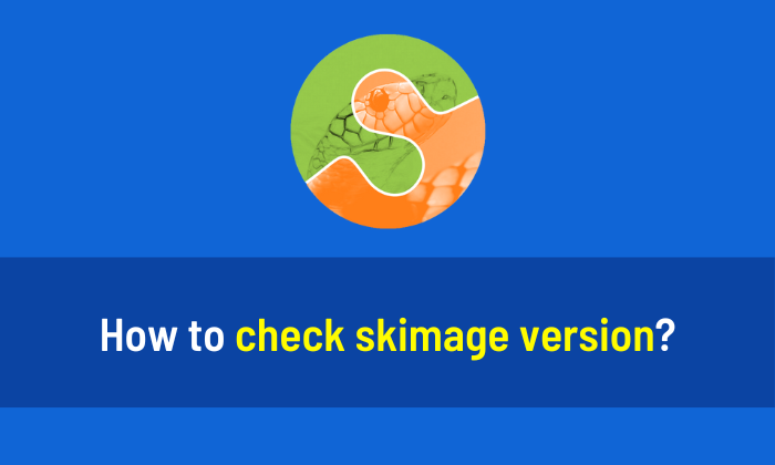 How to check skimage version