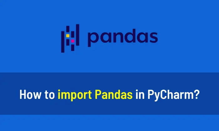 How to import Pandas in PyCharm