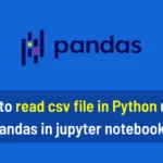 How to read CSV file in Python using Pandas in Jupyter Notebook