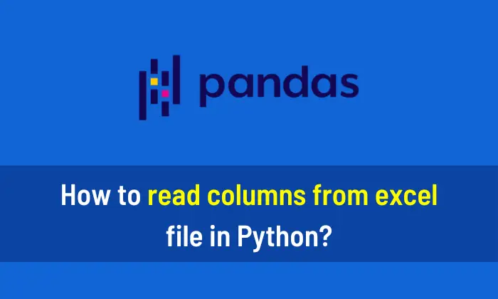 How to read columns from excel file in Python