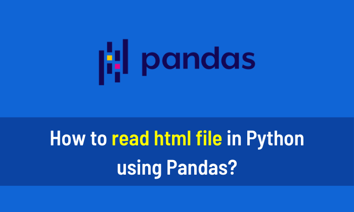 How to read HTML file in Python using Pandas