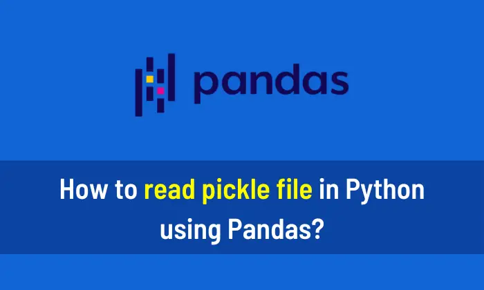 How to read pickle file in Python using Pandas
