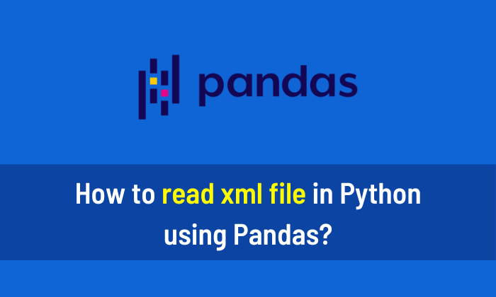 How to read XML file in Python using Pandas