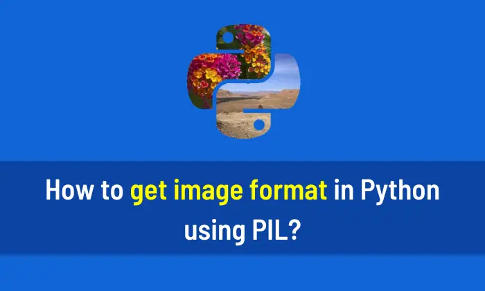 How to get image format in Python using PIL