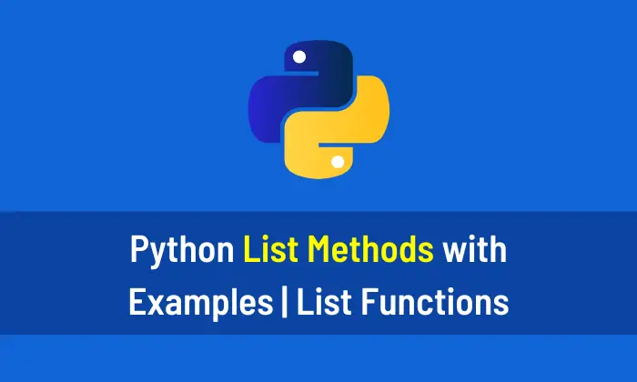 List Methods Python