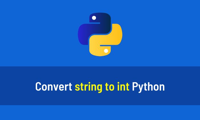 Convert string to int Python