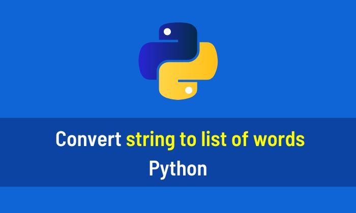 Convert string to list of words Python