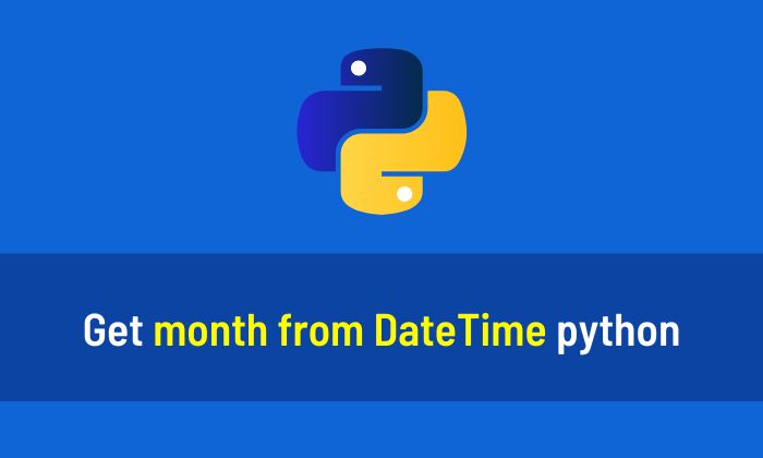 This Python DateTime tutorial will teach you how to get month from DateTime. You can find the month from DateTime using the following code: